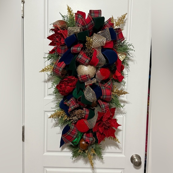 Ralph Lauren Inspired XL Christmas Door Swag Wreath